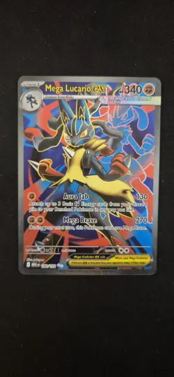 Pokemon TCG Mega Lucario EX 160/132 Ultra Rare Holo Card Mega Evolutions NM - Image 1