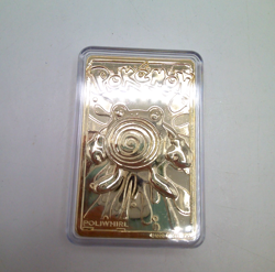 POK'EMON Limit.Edit. POLIWHIRL 23K Gold-Plated TRADING CARD POK'EMON BALL-OPENED - Image 3