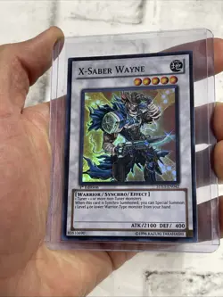 Yu-Gi-Oh! 1st Edition X-Saber Wayne #5DS3-EN042 Holo NM Yugioh Card Rare - Image 1