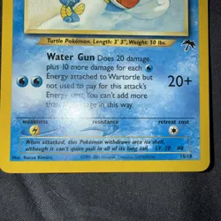 Pokemon TCG Wartortle 15/18 Southern Islands Promo Rare Card LP/MP - Image 1