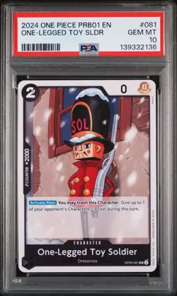 2024 ONE PIECE PRB01-PREMIUM BOOSTER -ONE PIECE CARD THE BEST-#081 ONE-LEGGED T - Image 1