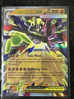 Mega Zygarde Ex 47/88 Double Rare Holo Card - Pokemon Perfect Order Near Mint - Image 1
