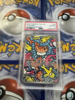 Pokemon TCG Tatsugiri Twilight Masquerade Illustration Rare Card 186/167 PSA 10 - Image 1