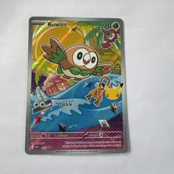 First Partners Illustration Full Card Art Popplio, Litten, Rowlet - Image 2