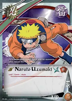 Naruto Uzumaki - PS-001 - Common - Gencon - E3 - Diamond Foil Promo Cards NM/LP - Image 1