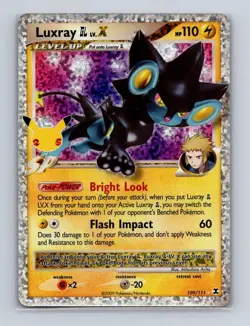Luxray GL LV.X 109 2021 Pokemon Celebrations Classic Confetti Holo Rare Card NM+ - Image 1