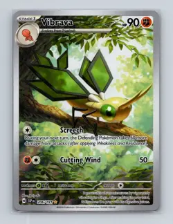 Vibrava 206 2024 Pokemon Surging Sparks Illustration Rare Card NM+ (c) - Image 1