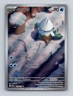 Snover 140 2025 Pokemon Mega Evolution Illustration Rare Card NM+ (a) - Image 1