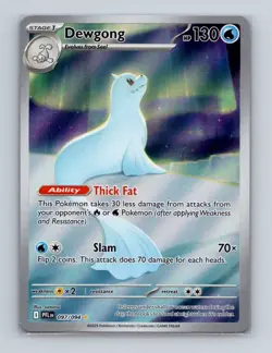 Dewgong 097 2025 Pokemon Phantasmal Flames Illustration Rare Card NM+ (a) - Image 1