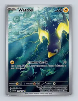 Wattrel 178 Pokemon Twilight Masquerade Arita Illustration Rare Card NM+ (a) - Image 1