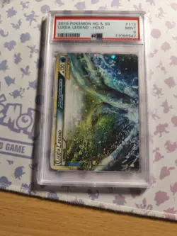 2010 POKEMON HEARTGOLD & SOULSILVER #113 LUGIA LEGEND-HOLO PSA 9 MINT Rara - Image 4