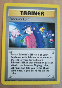Sabrina's ESP - 117/132- Uncommon WOTC TCG—Gym Heroes Pokemon Card - Image 1