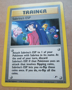Sabrina's ESP - 117/132- Uncommon WOTC TCG—Gym Heroes Pokemon Card - Image 5