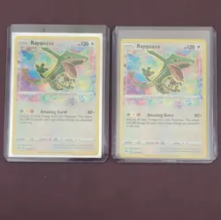 Pokemon Card Lot (2) Rayquaza Amazing Burst Holo Vivid Voltage #138/185 - Image 1