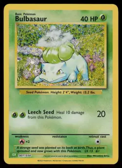 Bulbasaur Holo Classic Collection Trading Card Game Classic 001/034 NM Pokemon - Image 1