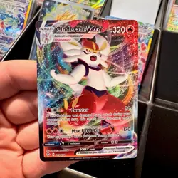 Pokemon Cinderace VMAX 019/072 Shining Fates Ultra Rare Holo Vmax 320 HP Card - Image 1