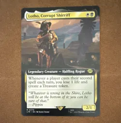 Lotho, Corrupt Shirriff #0370 LTR Legendary Creature Rare MTG Extended Art - Image 1