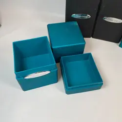 Ultra PRO Classic Satin Tower Plastic Deck Box Storage Holder Lot of 3 - Image 2