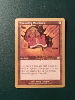 Crumbling Sanctuary - Jon Finkel - 2000 ~ Near Mint World Championship N MTG Mag - Image 1
