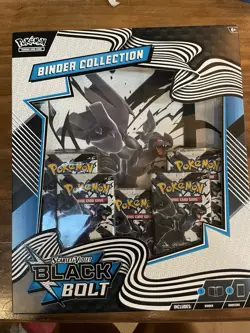 NEW! Pokemon TCG: Scarlet & Violet Black Bolt Binder Collection Factory Sealed - Image 1