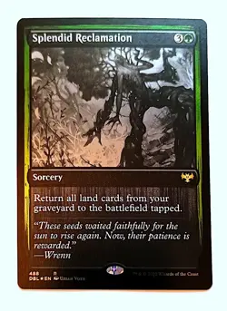 Splendid Reclamation *SILVER SCREEN FOIL* - MtG [DBL] - Near Mint NM - Image 1