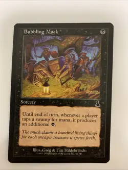 MTG LP Bubbling Muck Urza's Destiny 54/143 Magic the Gathering Common Black - Image 1