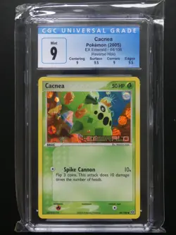 2005 Pokemon EX Emerald Cacnea 44/106 Reverse Holo - CGC 9 Mint - Image 1