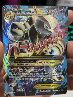 M Mewtwo EX (159 Full Art) 159/162 Breakthrough Holo MP Pokemon TCG - Image 1
