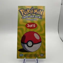 Bulbasaur 3 of 5 Topps 1999 Chrome Oversized Box Topper Series 1 Pokemon Card - Image 4