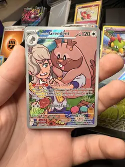 Pokemon Arven's Greedent 205/182 Sv10 Destined Rivals Illustration Rare Holo 12… - Image 1