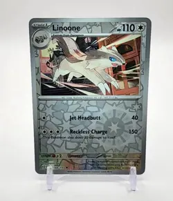Linoone Uncommon Reverse Holo Pokemon TCG Obsidian Flames 168/197 - Image 1