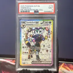 2025 POKEMON SVP EN-SV BLACK STAR PROMO #176 UMBREON EX PSA 9 - Image 1