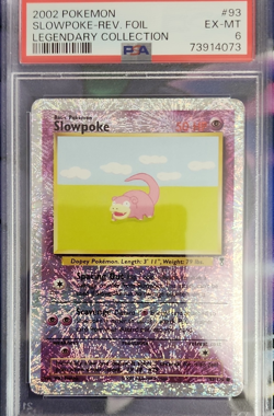 Pokemon Slowpoke 93/110 Legendary Collection Reverse Holo Rev. Foil PSA 6 2002 - Image 1