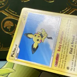 Pokemon Pichu POP Series 9 Rare Basic Regular 11/17 40 HP English 2009 NM - Image 3
