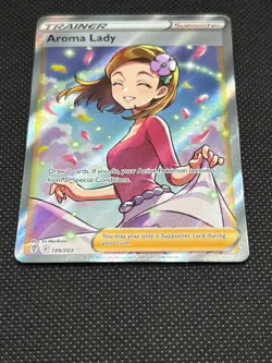 Pokemon Tcg Aroma Lady 199/203 Full Art Evolving Skies - Image 2