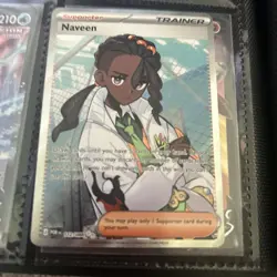 Pokemon TCG Naveen Full Art Trainer 112/088 Perfect Condition - Image 1