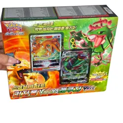 Pokemon Korean Special Deck Set Charizard VSTAR vs Rayquaza VMAX Sealed Box - Image 1