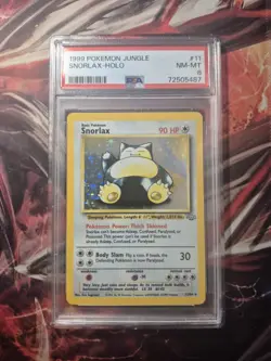 Pokemon Snorlax 11/64 Jungle Holo Rare 1999 PSA 8 Unlimited NM-MT - Image 1