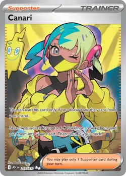 Canari 257/217 Ultra Rare Full Art Pokemon Me: Ascended Heroes Holo NM - Image 1