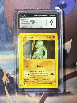 Machop 117/165 Common Expedition Base Set Pokemon - Image 1