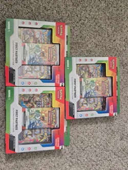 Pokemon First Partner Illustration Collection Series 1 - Lot of 3 - Image 1