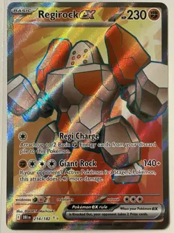 Regirock ex 214/182 SV10: Destined Rivals Pokemon TCG Ultra Rare,Holo NM - Image 1