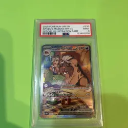2025 Pokemon Destin Rivals Arven’s Mabosstiff 235 Special Illustration Rare - Image 3