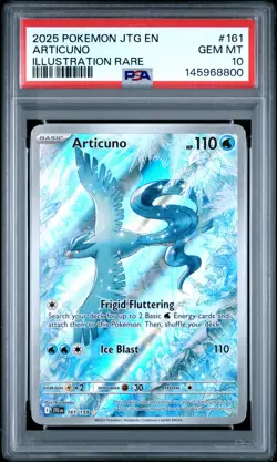 2025 POKEMON JTG EN-JOURNEY TOGETHER ILLUSTRATION RARE #161 ARTICUNO PSA 10 - Image 1