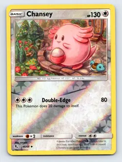 2019 Pokemon Hidden Fates CHANSEY Reverse Holo 46/68 - Image 1