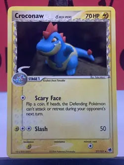 Croconaw 27/101 Dragon Frontiers Pokemon TCG Regular Uncommon 2006 NM - Image 3