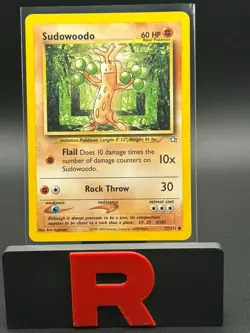 Pokemon TCG Sudowoodo 77/111 Neo Genesis Vintage LP - Image 1