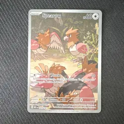 Pokemon TCG Spearow 151/132 Mega Evolution Illustration Rare Holo 60HP - Image 1