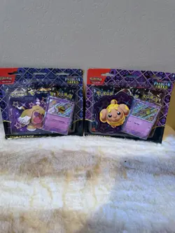 Pokemon TCG Paldean Fates Maschiff & Fidough 3 Pack Blister Lot Of 6 New Sealed - Image 2
