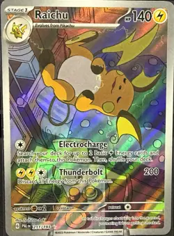 Pokemon Raichu 211/193 Sv02: Paldea Evolved Illustration Rare Holo - Image 1